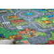 BAMBINO 61500 pralna preproga Mesto, ulice za otroke protizdrsna - zelena / siva