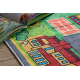 BAMBINO 61500 Waschteppich Stadt, Straßen für Kinder Anti-Rutsch - grün / grau 