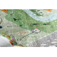 BAMBINO 61550 pralna preproga Gozd, ulice, gore za otroke protizdrsna - zelena / siva