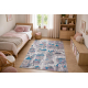 BAMBINO 61560 tvättmatta Stad, gator för barn halkskydd - beige / blå