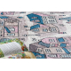 BAMBINO 61560 pestav vaip Linn, tänavatel lastele libisemisvastane - beež / sinine