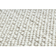 Vloerkleed NANO FH93A Enkele kleur, lus, platgeweven wit