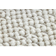 Vloerkleed NANO FH93A Enkele kleur, lus, platgeweven wit