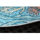BAMBINO 61540 pestav vaip Ookean, kala lastele libisemisvastane - sinine / beež