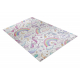 BAMBINO 61400 Waschteppich Einhorn, Regenbogen für Kinder Anti-Rutsch - creme / rosa