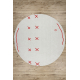 Carpet CASABLANCA PLUS circle cream One-colour, loop - SECOND-RATE PRODUCT