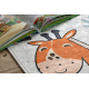 BAMBINO 61570 washing carpet Animals, Africa for children anti-slip - cream / green