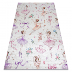 BAMBINO 61600 vasketæppe Ballerina til børn anti-skrid - fløde / pink