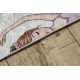 BAMBINO 61600 washing carpet Ballerina, for children anti-slip - cream / pink