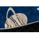 BAMBINO 61580 washing carpet Space, rocket for children anti-slip - navy blue / orange