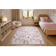 BAMBINO 61480 washing carpet Rainbow, dots for children anti-slip - cream / pink