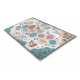 Pestav vaip BAMBINO 61440, klass, numbrid, õhupallid lastele, libisemisvastane - kreemikas / roheline