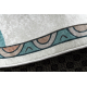 BAMBINO 61440 tapijt wasbaar hinkelen, getallen, ballonnen voor kinderen antislip - crème / groen