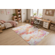 BAMBINO 61510 vasketeppe Skyer, stjerner for barn anti-skli - krem / rosa