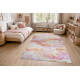BAMBINO 61510 vasketeppe Skyer, stjerner for barn anti-skli - krem / rosa
