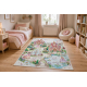 BAMBINO 61520 tvättmatta Prinsessa, slott för barn halkskydd - kräm / rosa