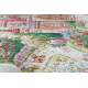 BAMBINO 61520 tvättmatta Prinsessa, slott för barn halkskydd - kräm / rosa