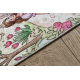 BAMBINO 61520 tæppe skal vaskes Prinsesse, slot for børn skridsikker - creme / lyserød