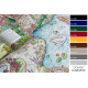 BAMBINO 61520 vasketeppe Prinsesse, borg for barn anti-skli - krem / rosa