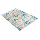 BAMBINO 61460 vasketeppe Geometrisk for barn anti-skli - beige / blå