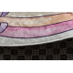 BAMBINO 61400 sirkel vasketeppe Unicorn, regnbue for barn anti-skli - krem / rosa