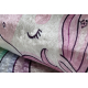 BAMBINO 61400 sirkel vasketeppe Unicorn, regnbue for barn anti-skli - krem / rosa