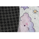BAMBINO 61400 sirkel vasketeppe Unicorn, regnbue for barn anti-skli - krem / rosa