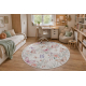 BAMBINO 61450 sirkel vasketeppe Sommerfugler for barn anti-skli - krem / rosa