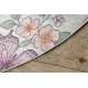 BAMBINO 61450 sirkel vasketeppe Sommerfugler for barn anti-skli - krem / rosa