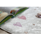 BAMBINO 61600 apskritimo skalbimo kilimas Balerina vaikams neslystantis - kremas / rožinis