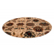 Villa matto OMEGA LATICA pyöreä Kukat kerma