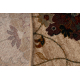 Wollteppich OMEGA LATICA Kreis Blumen Creme