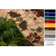 Wollteppich OMEGA LATICA Kreis Blumen Creme