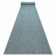 Sisal Loper SION Melange plat te weven turkoois 