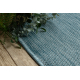 Sisal Loper SION Melange plat te weven turkoois 
