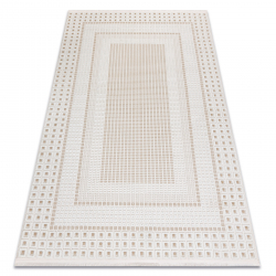 Tapijt SAMPLE VISTA A5422B Structureel Geometrisch room / beige