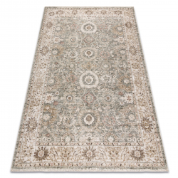 Alfombra SAMPLE CHARLOTTE C6115A Marco, ornamento verde / beige