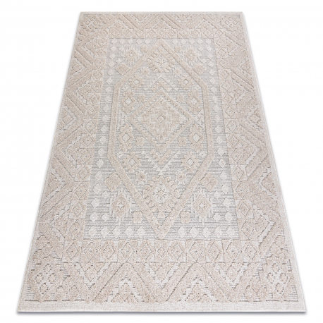 Alfombra SAMPLE COPENHAGEN J3094 Boho, marco crema