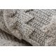 Tapis SAMPLE COPENHAGEN J3094 Boho, cadre crème