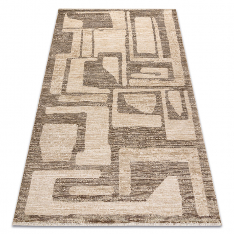 Covor SAMPLE KENNEDY C6768A Geometric maro / bej