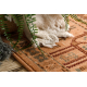 Tapis en laine KASHQAI 4304 100 oriental, ethnique, couleur saumon / bordeaux