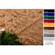 Tapis en laine KASHQAI 4304 100 oriental, ethnique, couleur saumon / bordeaux