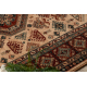 Alfombra de lana KASHQAI 4317 100 oriental, marco color salmón / burdeos