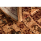 Alfombra de lana KASHQAI 4301 100 circulo oriental, étnico color salmón / burdeos