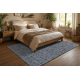 Tapis NEPAL Aqua II bleus Mélange - laine, double face, naturel