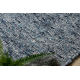 Alfombra azul NEPAL Aqua II Melange - lana, de doble cara, natural