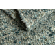 Tapis NEPAL Lagoon II turquoise Mélange - laine, double face, naturel