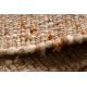 Tepih NEPAL Latte Copper multi bež Melange - vuneni, dvostrani, prirodan