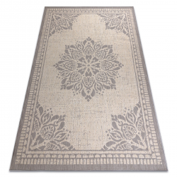 Dywan SAMPLE PATIO 12264A Rozeta, ramka - szary / beż 