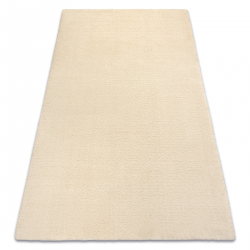 DUNE WOOL 497 01 TM100 Wollteppich Creme OSTA – einfarbig, dick, weich